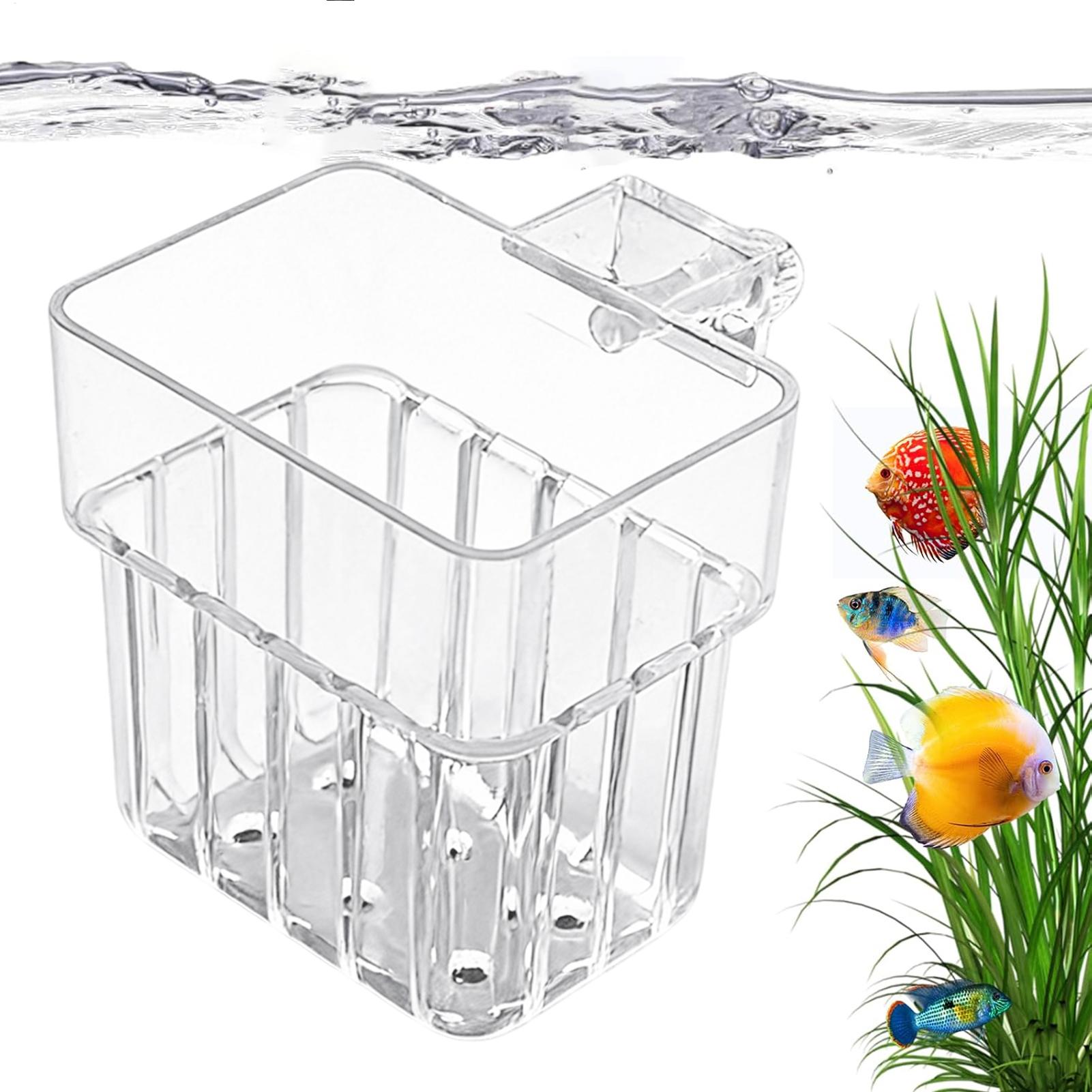 Hydroponic Grow Pod - Transparenter, aufhängbarer Aquarium-Pflanzenhalter für Fischbecken, Hydroponik-System,
