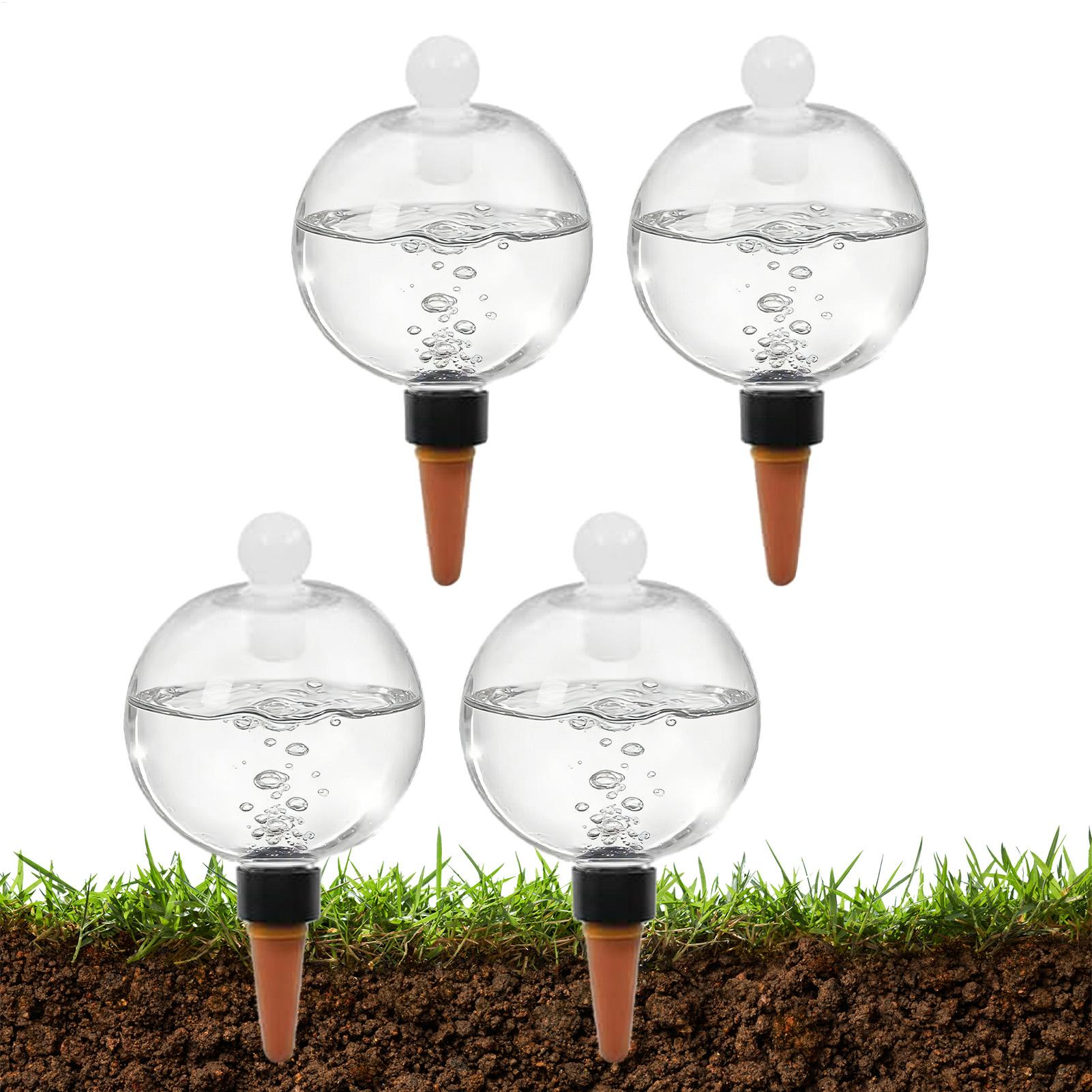 Plant Sensor - Pflanzenbewässerungskugeln, 4 Stück, 500 ml, transparente