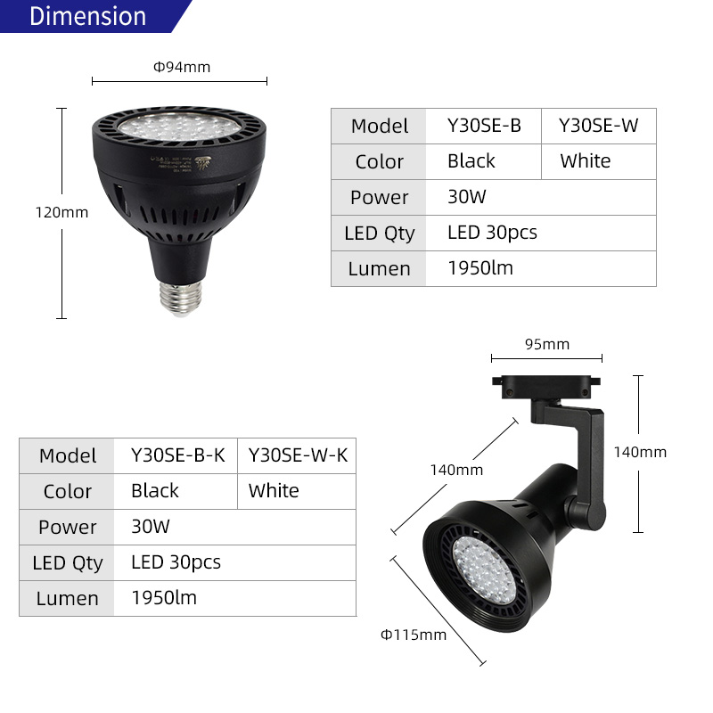 Grow Light Led - Y30SE Vollspektrum-Aluminium-LED-Aquarium-Wachstumslampe für Paludarium Aquascape Light
