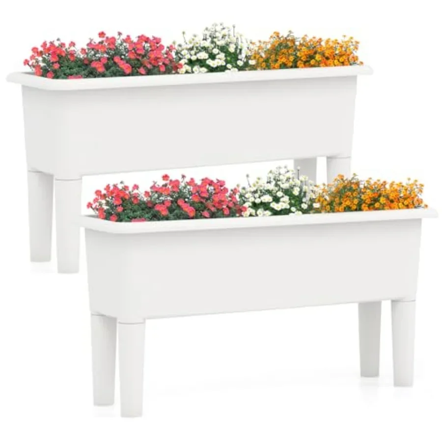 Self Watering Planter - Hochbeete für den Außenbereich, 2er-Set, selbstbewässernde