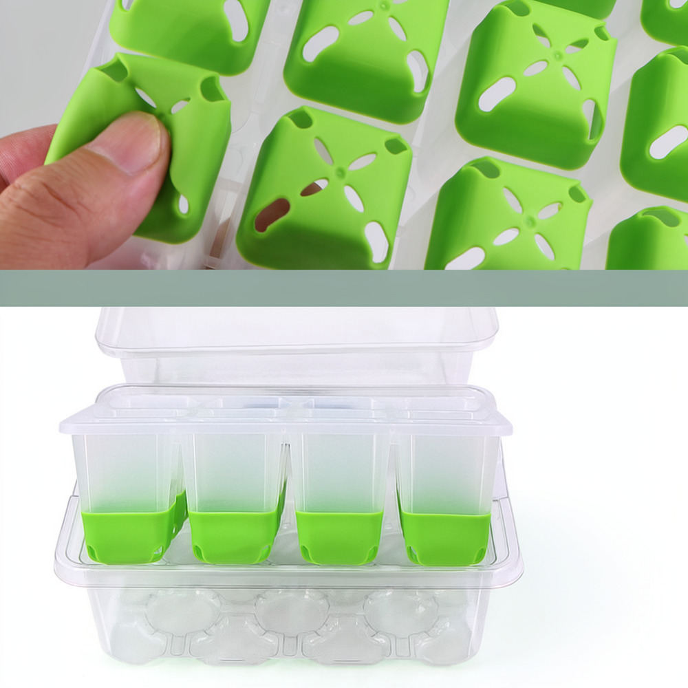 Indoor Garden Kit - Wiederverwendbare Silikon-Anzuchtbox, Pflanzenvermehrungsschale, Garten-Anzuchttöpfe für Sukkulenten