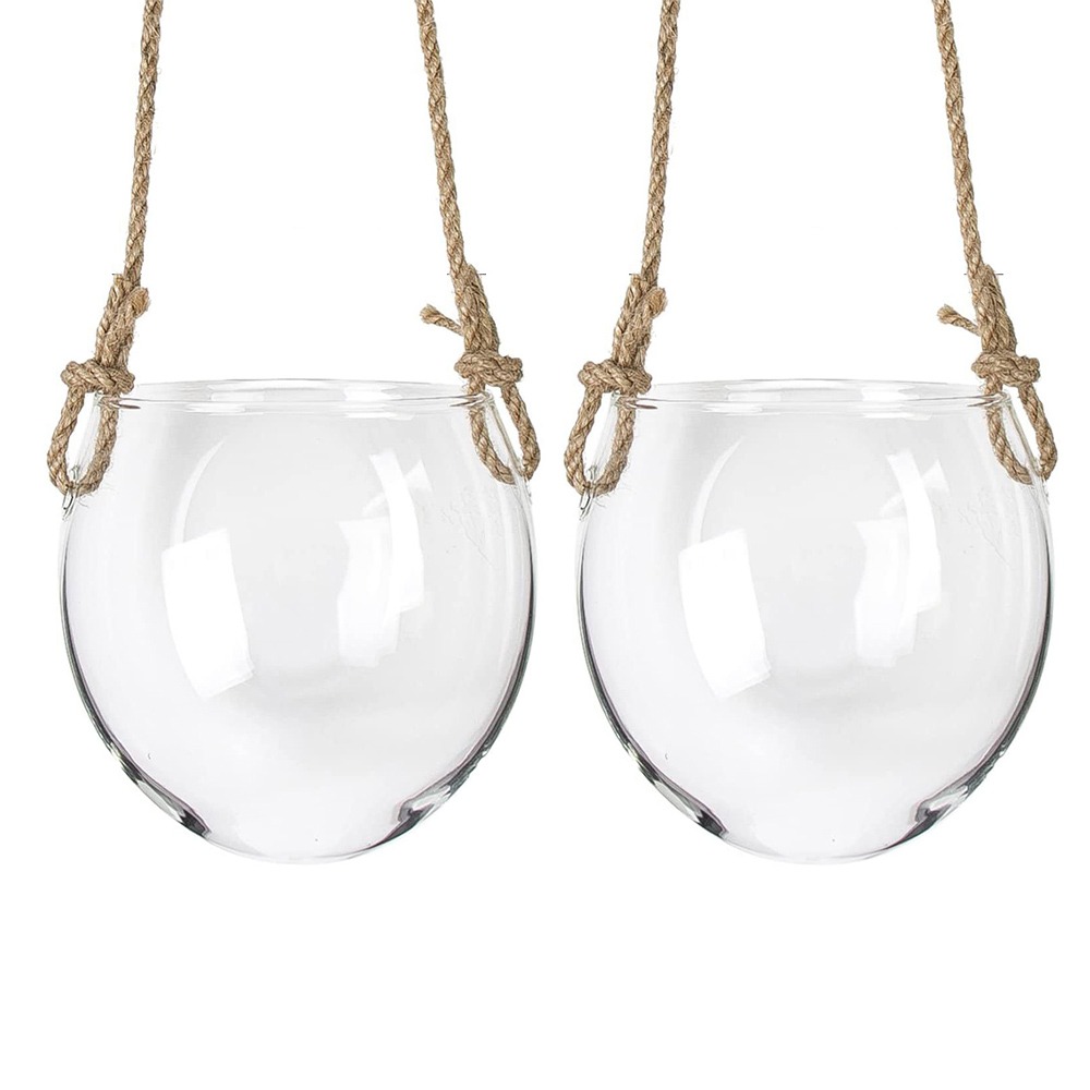 Hydroponic Grow Pod - Transparente Hydroponische Hängende Glasvase Exquisiter Blumentopf