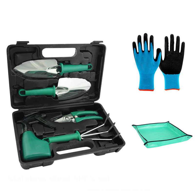 Indoor Garden Kit - Gartenwerkzeug-Set aus Edelstahl, Hochwertig mit Tragetasche,