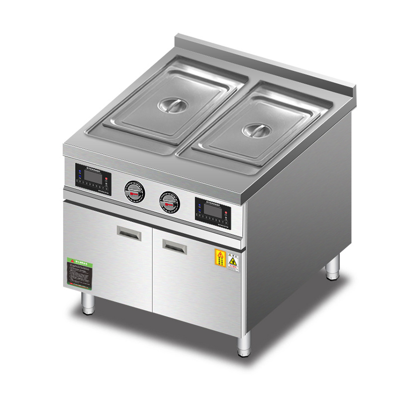 Smart Pot - Kommerzieller Induktions-Suppenwärmer mit Doppeltöpfen und intelligentem