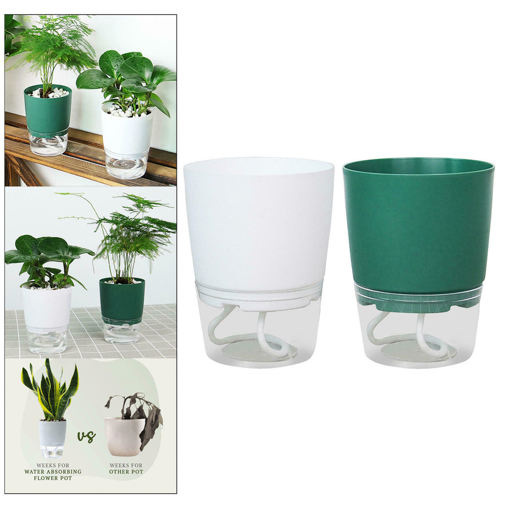 Hydroponic Grow Pod - Lazy Hydroponic Blumentopf, automatischer wasserabsorbierender Blumentopf,
