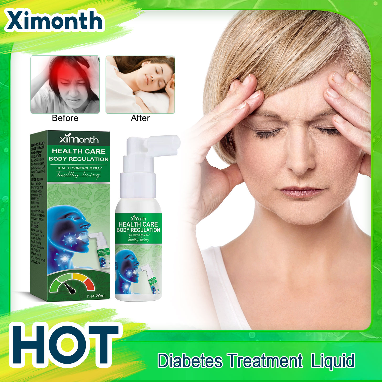 Plant Monitor - Diabetes-Behandlung Spray Balance Blutzuckers piegel Anti-Hypertonie