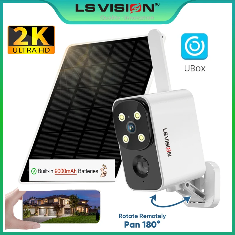 Garden Camera - LS VISION Outdoor Solar Kamera Drahtlose