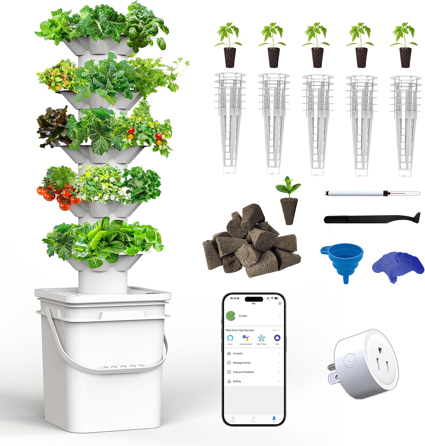 Hydroponisches Anbausystem-Set – Hydroponic Tower Bewertung und Preis