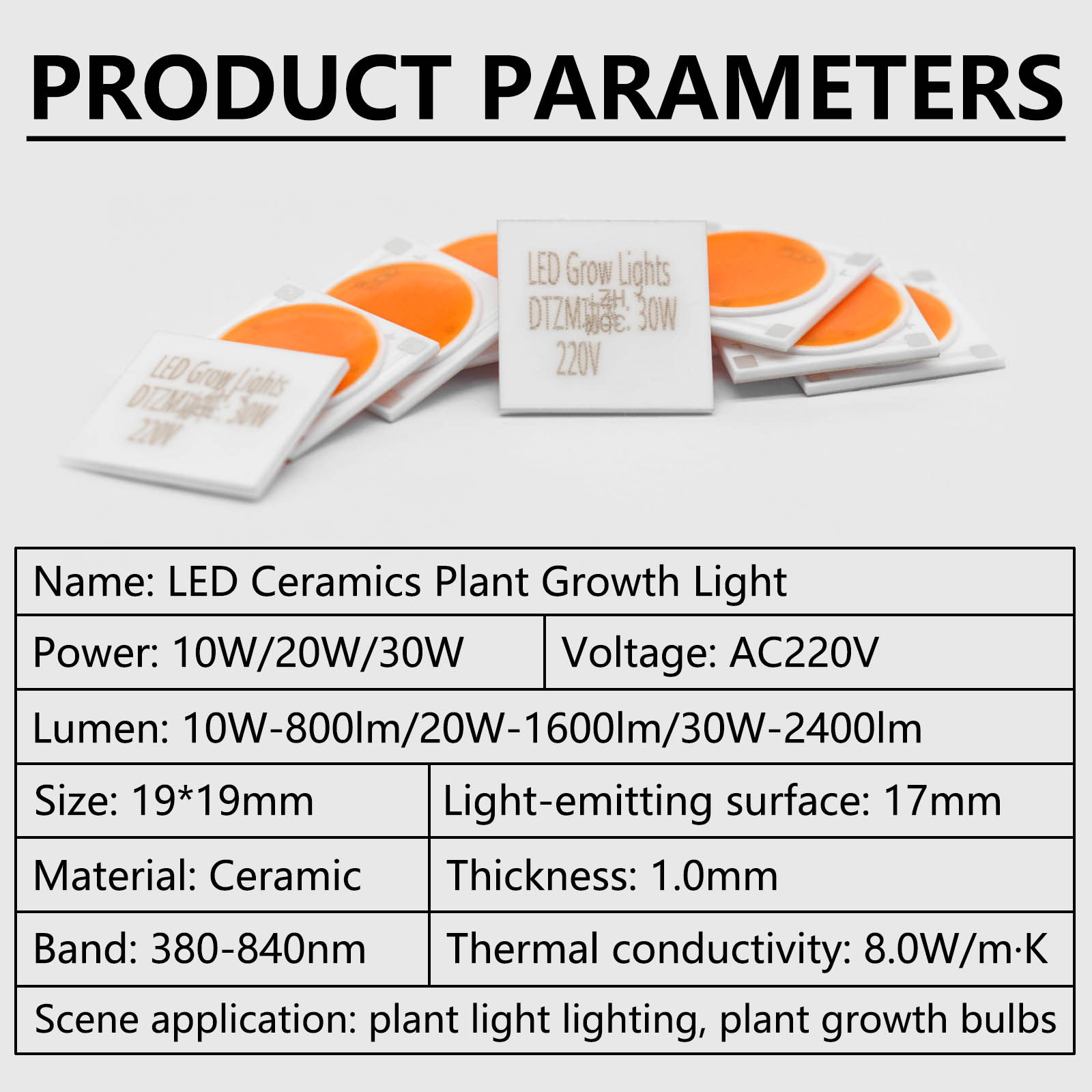 5 stücke Keramik Basis LED COB – Plant Grow Light Full Spectrum Bewertung und Preis