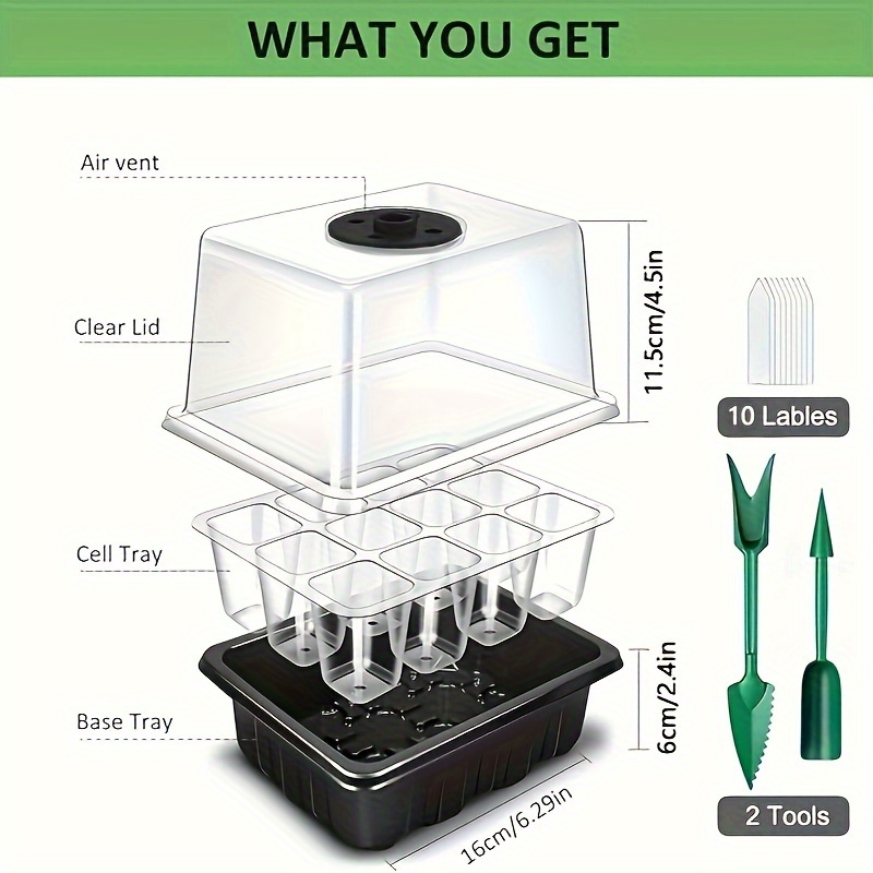 Sämling-Anzuchtset - 1/2/3 Set – Grow Light Led Bewertung und Preis