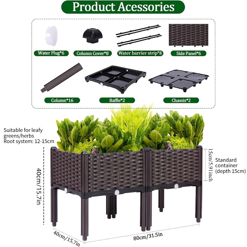 Garten-Hochbeet, Erhöhter Blum – Self Watering Planter Bewertung und Preis
