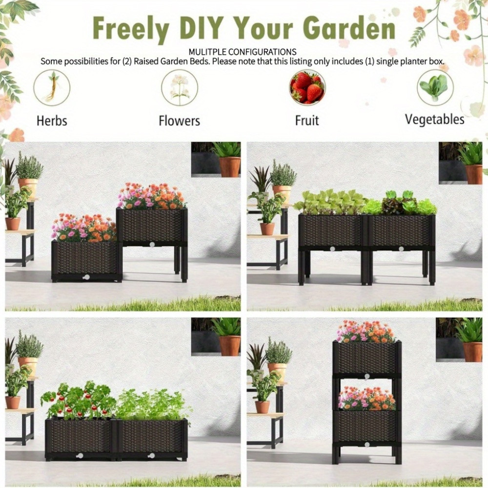 Garten-Hochbeet, Erhöhter Blum – Self Watering Planter Bewertung und Preis