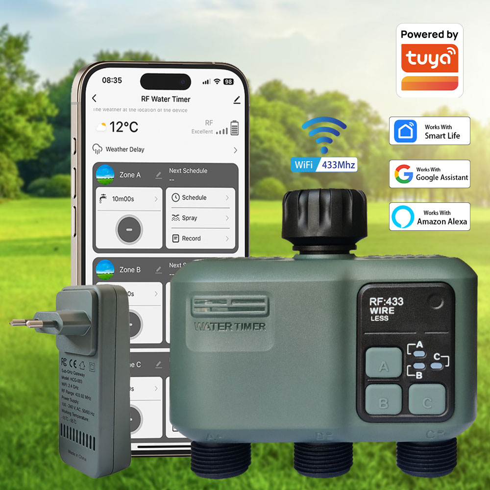 Tuya Wifi+RF433 3-Wege-Wassert – Smart Garden Kit Bewertung und Preis