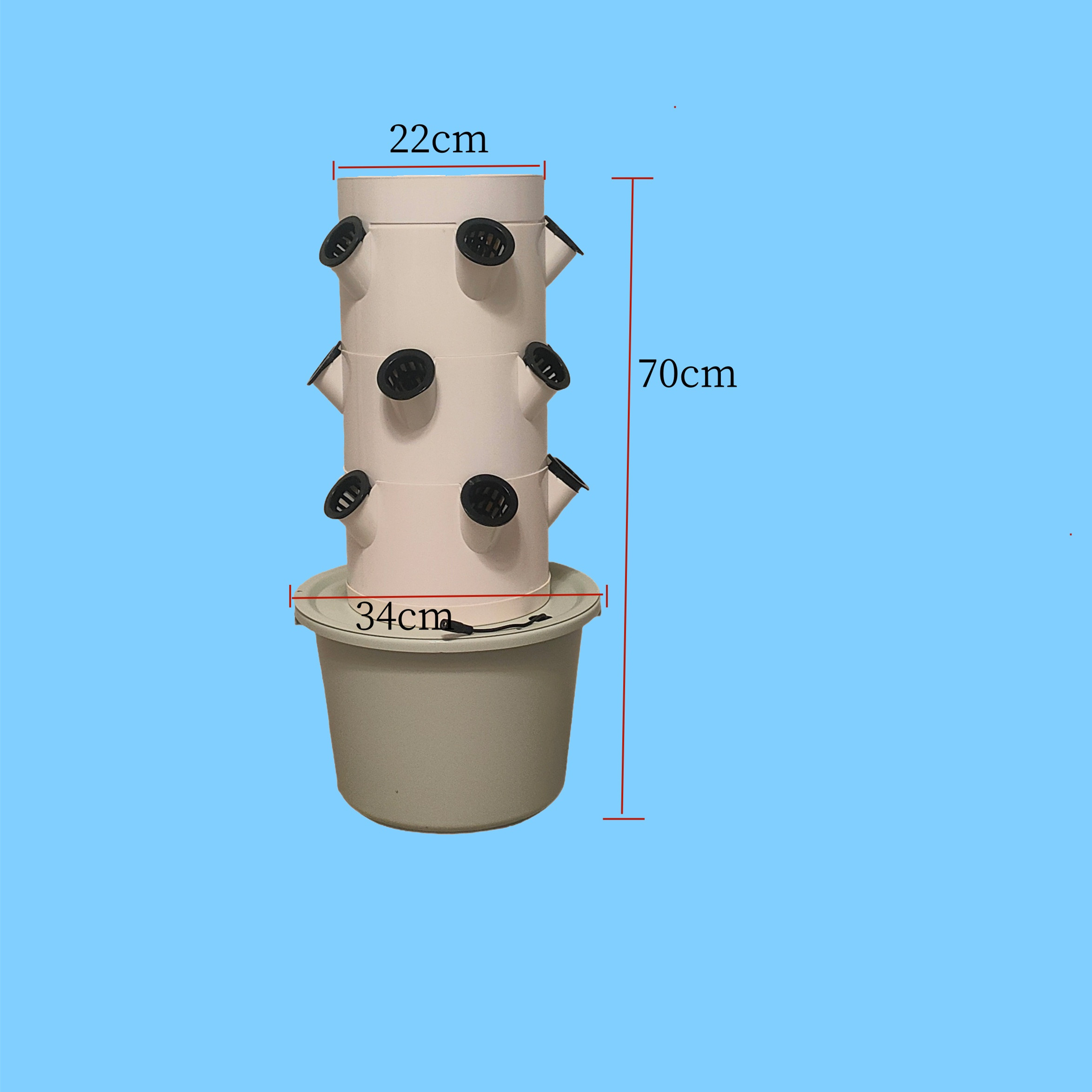 Vertikales Hydroponisches Anba – Hydroponic Tower Bewertung und Preis